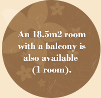 このほか、12畳･縁側付きのお部屋（1室）もあります。